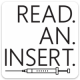 Read an Insert sticker - white