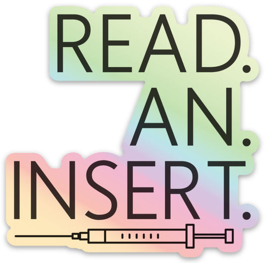 Read an Insert sticker - holographic