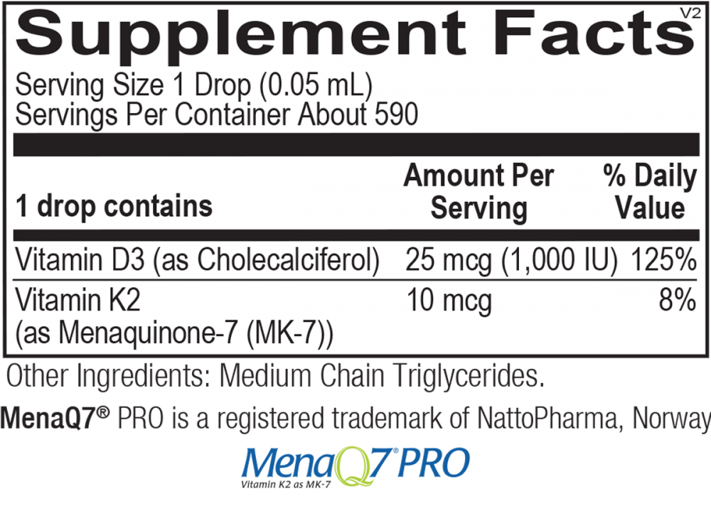 VITAMIN D3 WITH K2 LIQUID