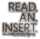 Read an insert Sticker - Glitter